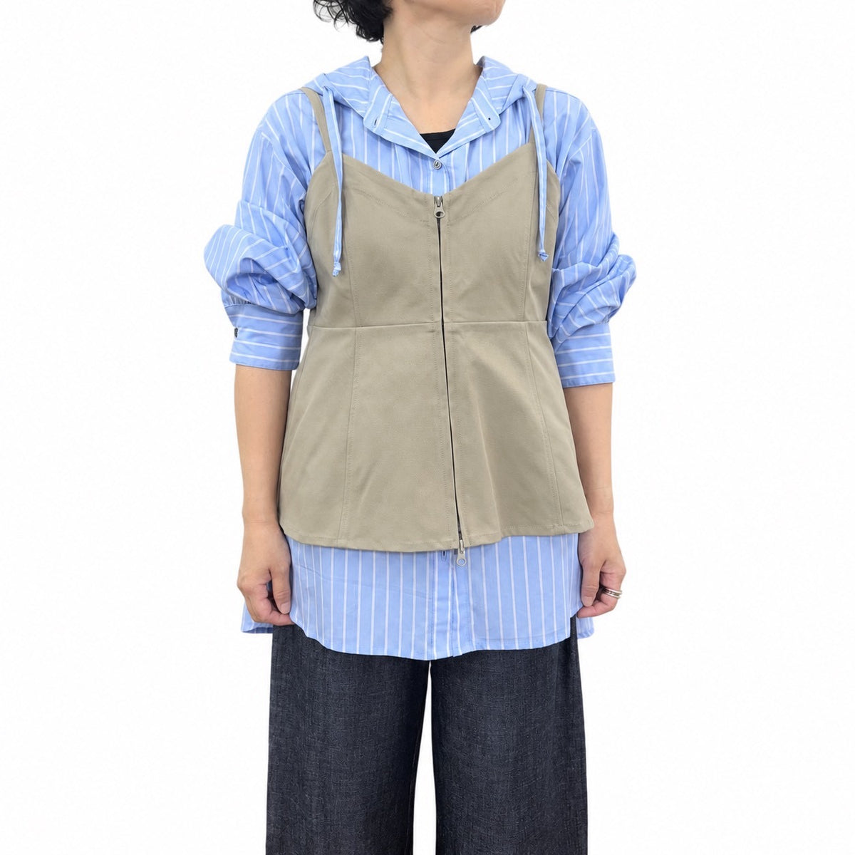 【siro de la bonte| '27 Spring Collection】solid twill Bustier R713316/2月上旬から3月中旬発送予定