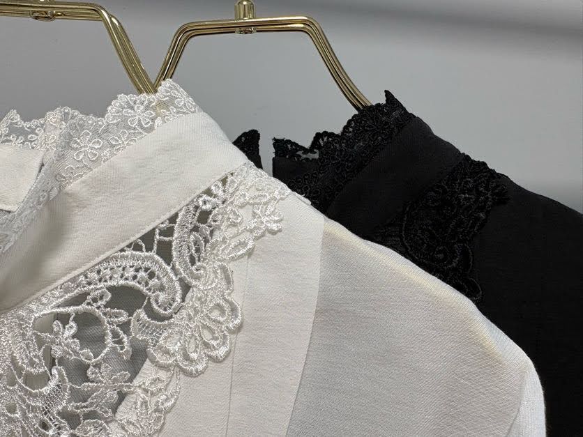【MARGAUX VINTAGE | '27 Spring Collection】 レースブラウス BL 27004/1月中旬から2月中旬発送予定