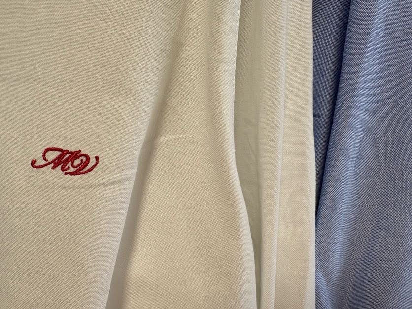 【MARGAUX VINTAGE | '27 Spring Collection】 オックスフォードフリルシャツ BL 27013/1月中旬から2月中旬発送予定