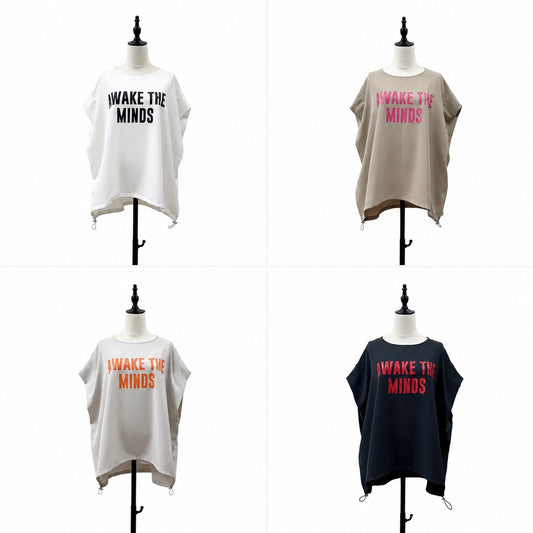 【siro de la bonte| '27 Spring Collection】linen like hightwist AWAKE tuck pullover R713320／３月上旬から3月下旬発送予定