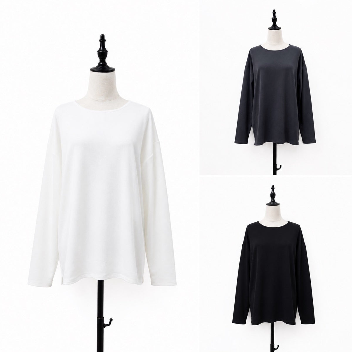 【siro de la bonte| '27 Spring Collection】 楊柳lib L/S pullover R713211／２月上旬から3月上旬発送予定