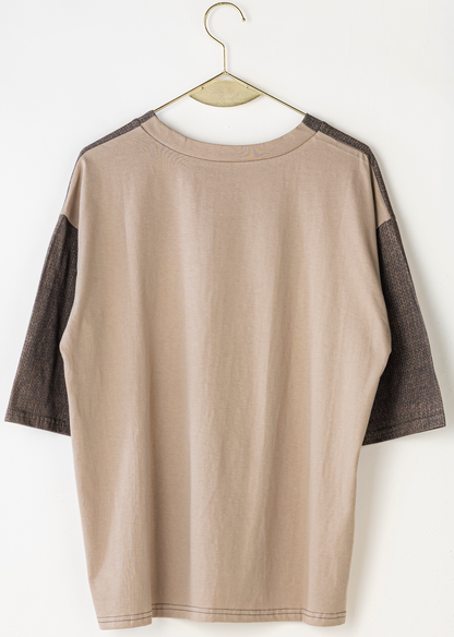 【Lallia Mu】 ファブリックプリントTシャツ 2711538／3月上旬～3月中旬発送予定