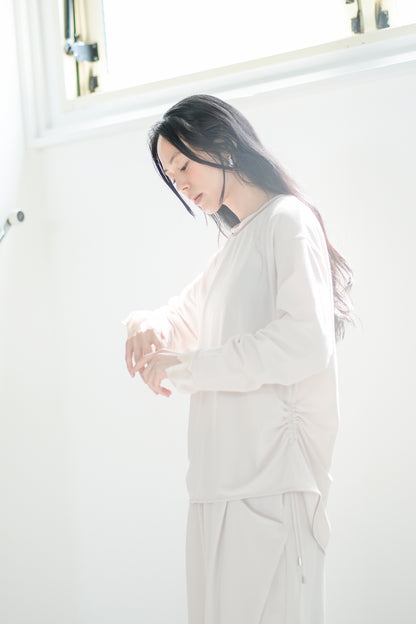 【Lallia Mu】 ジャージーロングスリーブカットソー 2711541／2月上旬～2月中旬発送予定