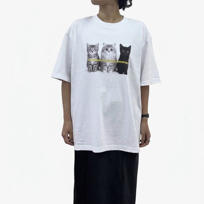 【siro de la bonte| '27 Spring Collection】soft cotton dog or cat Tshirt(ユニセックス） R713227／３月下旬から４月中旬発送予定
