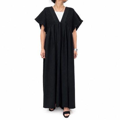 【siro de la bonte| '27 Spring Collection】楊柳 shirring OP R713318／３月上旬から3月下旬発送予定