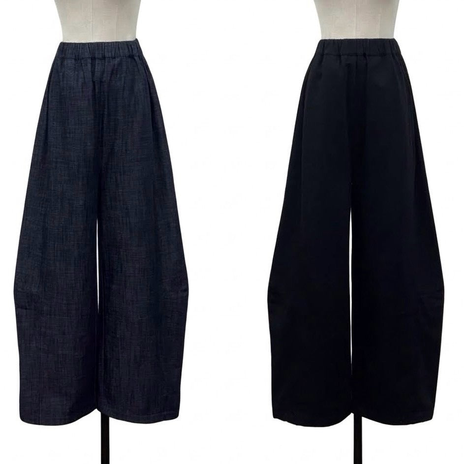 【siro de la bonte| '27 Spring Collection】 soft denim curve pants（ドローコード付き） R713310／２月上旬から3月上旬発送予定