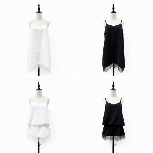【siro de la bonte| '27 Spring Collection】hightwist smooth 4way lace docking camisole R713218／３月中旬から４月上旬発送予定