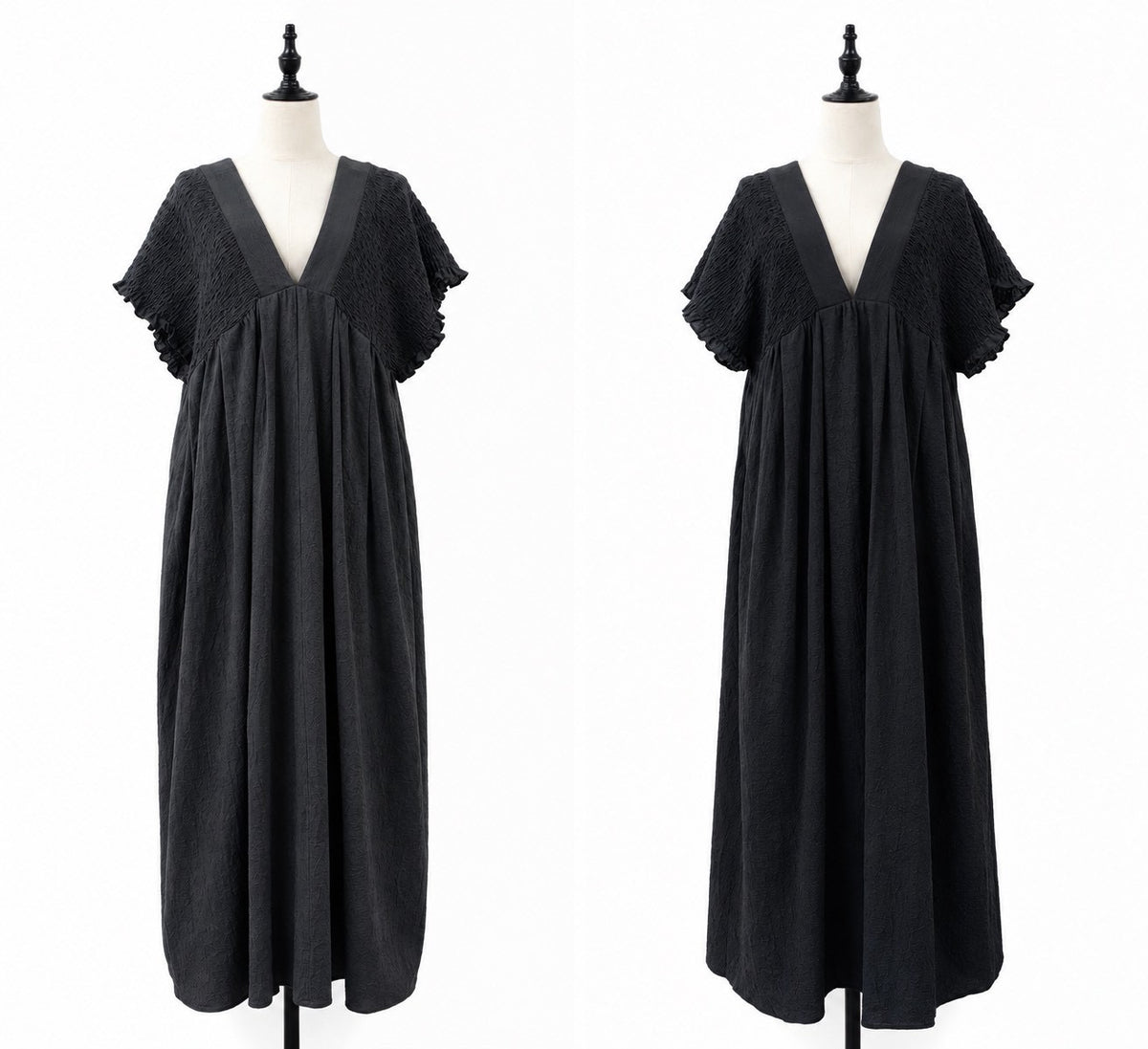 【siro de la bonte| '27 Spring Collection】楊柳 shirring OP R713318／３月上旬から3月下旬発送予定