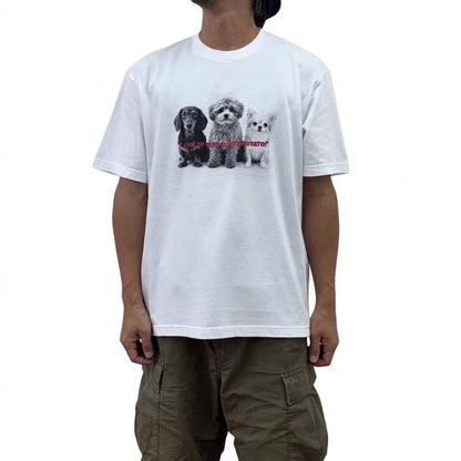 【siro de la bonte| '27 Spring Collection】soft cotton dog or cat Tshirt(ユニセックス） R713227／３月下旬から４月中旬発送予定