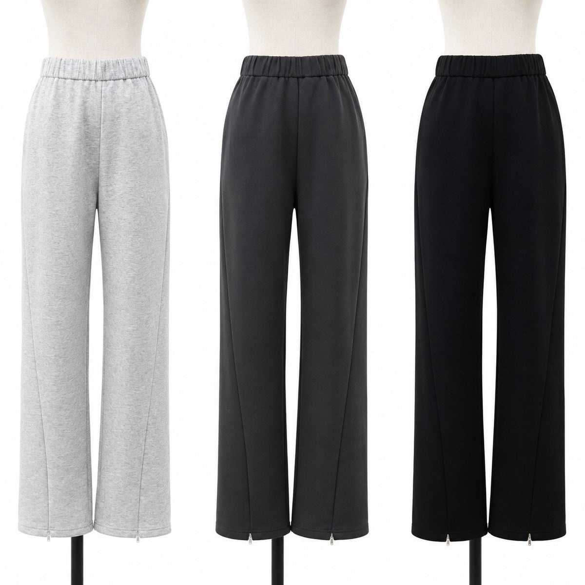 【siro de la bonte| '27 Spring Collection】 stretch doubleface 2way slit tight pants R713204／２月上旬から２月下旬発送予定