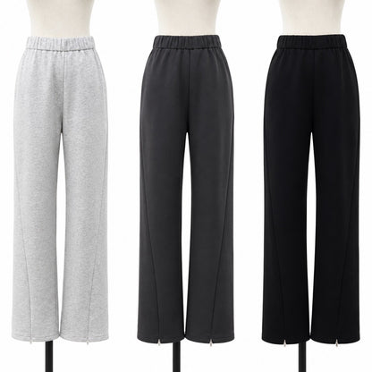 【siro de la bonte| '27 Spring Collection】 stretch doubleface 2way slit tight pants R713204／２月上旬から２月下旬発送予定