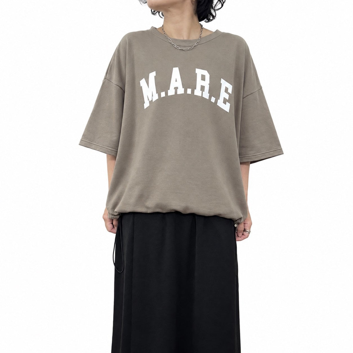 【siro de la bonte| '27 Spring Collection】 40/20SWEAT（ミニ裏毛） S/S pullover（ドローコード付き） R713207／２月上旬から２月下旬発送予定
