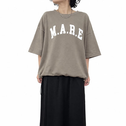 【siro de la bonte| '27 Spring Collection】 40/20SWEAT（ミニ裏毛） S/S pullover（ドローコード付き） R713207／２月上旬から２月下旬発送予定