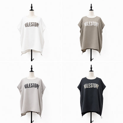 【siro de la bonte| '27 Spring Collection】linen like hightwist MILESTONE tuck pullover R713319／３月上旬から3月下旬発送予定