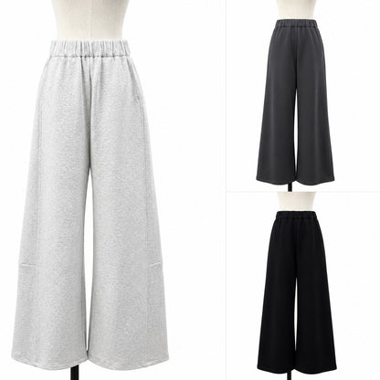 【siro de la bonte| '27 Spring Collection】 stretch doubleface curve pants（ドローコート付き） R713205／２月上旬から２月下旬発送予定