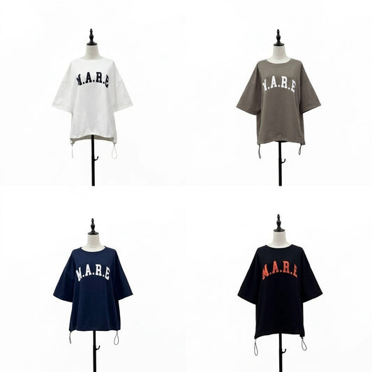 【siro de la bonte| '27 Spring Collection】 40/20SWEAT（ミニ裏毛） S/S pullover（ドローコード付き） R713207／２月上旬から２月下旬発送予定