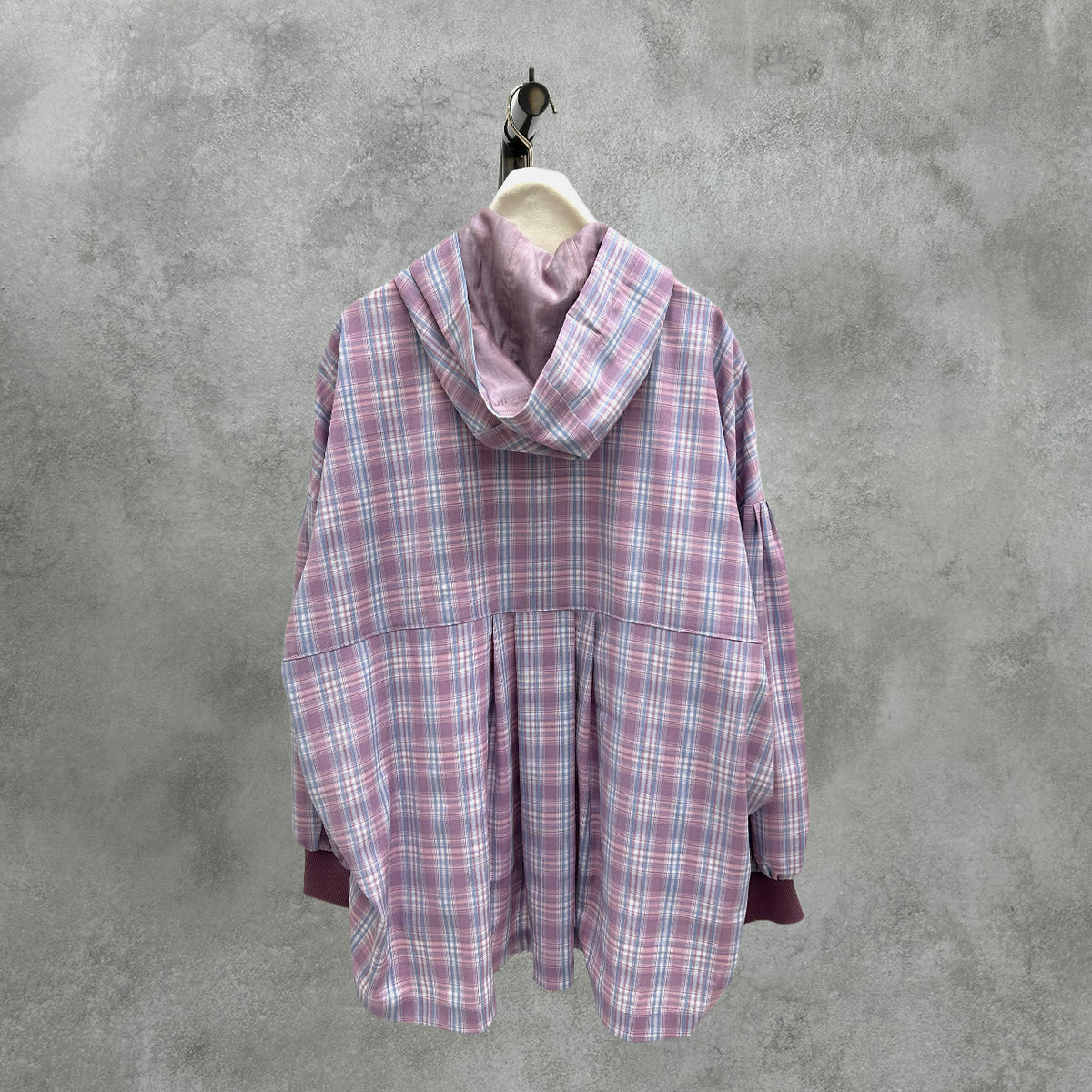 【ayane】 フーディチェックシャツ 897129／12月下旬～1月下旬発送予定