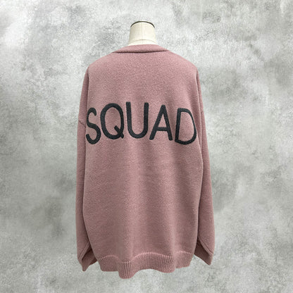 【ayane】 ロゴ刺繡ニットカーディガン 897137／11月下旬～12月上旬発送予定