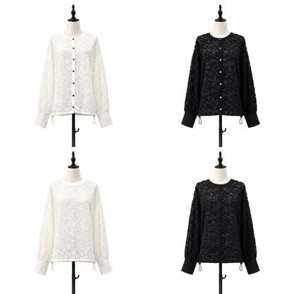 【siro de la bonte| '27 Spring Collection】cut Jacquard 2way shirt R713313／２月上旬から3月中旬発送予定