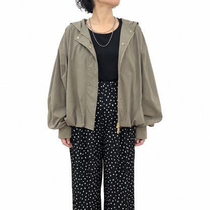 【siro de la bonte| '27 Spring Collection】 light taffeta balloon mountain jacket R713304／２月上旬から２月下旬発送予定
