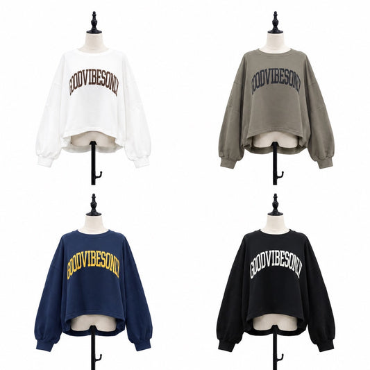 【siro de la bonte| '27 Spring Collection】 40/20SWEAT（ミニ裏毛） dolman pullover R713206／２月上旬から２月下旬発送予定