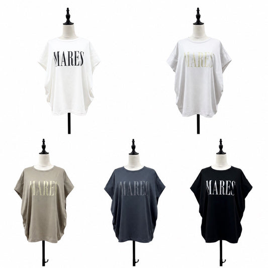 【siro de la bonte| '27 Spring Collection】30/-highgauge cotton MARES tuck Ｔshirt(ｸﾞﾘｯﾀｰ） R713223／３月下旬から４月中旬発送予定