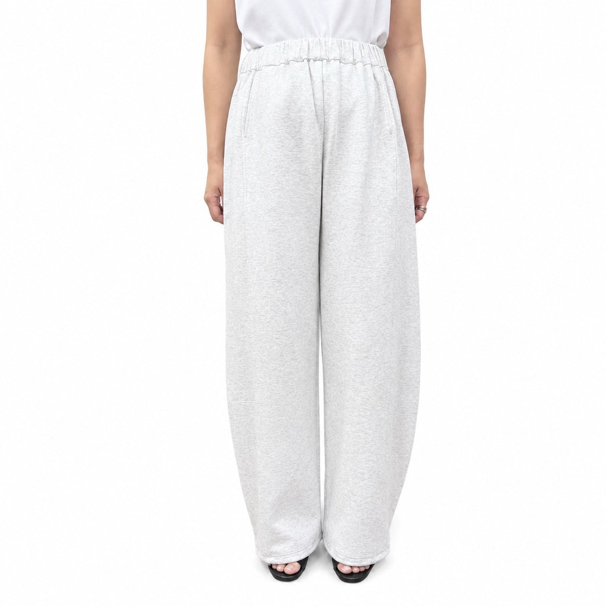 【siro de la bonte| '27 Spring Collection】 stretch doubleface curve pants（ドローコート付き） R713205／２月上旬から２月下旬発送予定