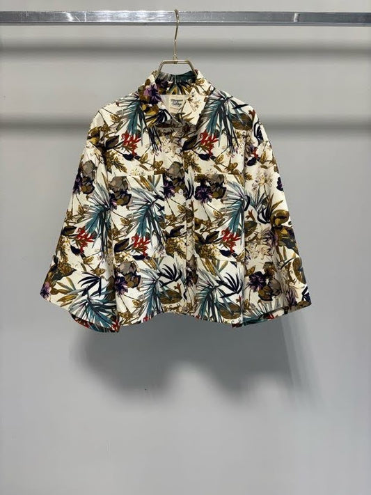 【MARGAUX VINTAGE | '27 Spring Collection】 ボタニカル柄ブラウス  BL 27010／1月下旬から2月中旬発送予定