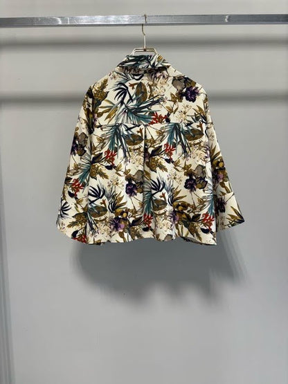 【MARGAUX VINTAGE | '27 Spring Collection】 ボタニカル柄ブラウス  BL 27010／1月下旬から2月中旬発送予定