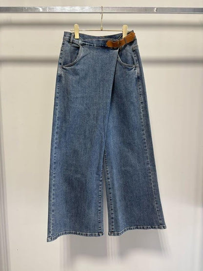 【MARGAUX VINTAGE | '27 Spring Collection】 バックルデニムパンツ   PT 27015／1月中旬から2月中旬発送予定
