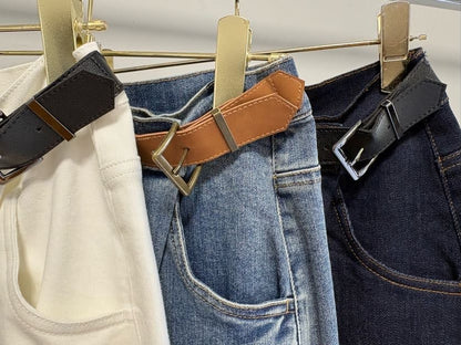 【MARGAUX VINTAGE | '27 Spring Collection】 バックルデニムパンツ   PT 27015／1月中旬から2月中旬発送予定