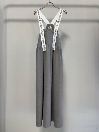 【MARGAUX VINTAGE | '27 Spring Collection】 ロゴストラップスカート  AL 27019／2月上旬から3月上旬発送予定