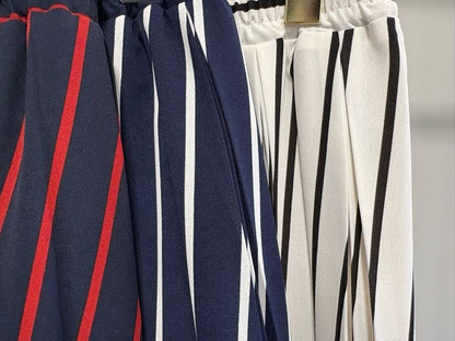 【MARGAUX VINTAGE | '27 Spring Collection】 ストライププリーツスカート   SK 27026／2月上旬から3月上旬発送予定