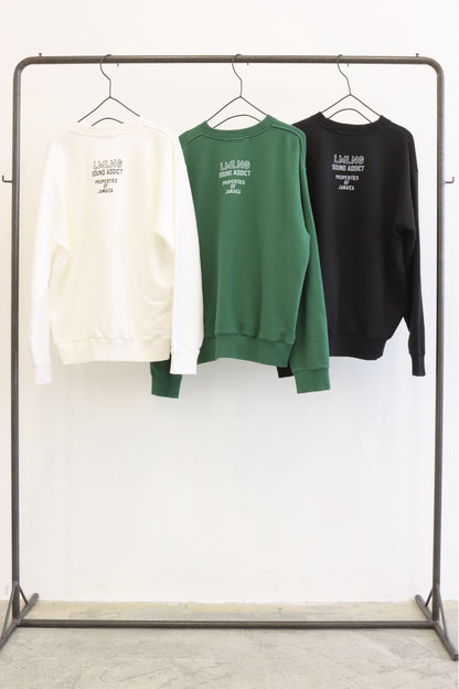 【LE MELANGE| '27 Spring Collection】10oz 30/7 FRENCH TERRY フロッキープリントトレーナー 8711002／１月下旬から２月中旬発送予定