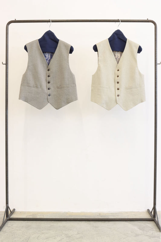 【LE MELANGE| '27 Spring Collection】SLUB MELANGE TWILLベスト  8713702／２月上旬から２月下旬発送予定
