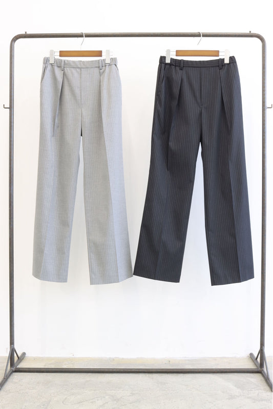 【LE MELANGE| '27 Spring Collection】TOROPICAL PIN STRIPEピンストライプパンツ 8713507／２月上旬から２月下旬発送予定