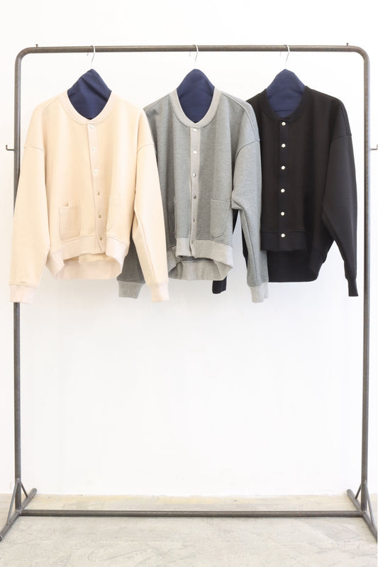 【LE MELANGE| '27 Spring Collection】RIB DOUBLE KNIT オーバーサイズブルゾン 8711802／２月上旬から２月下旬発送予定