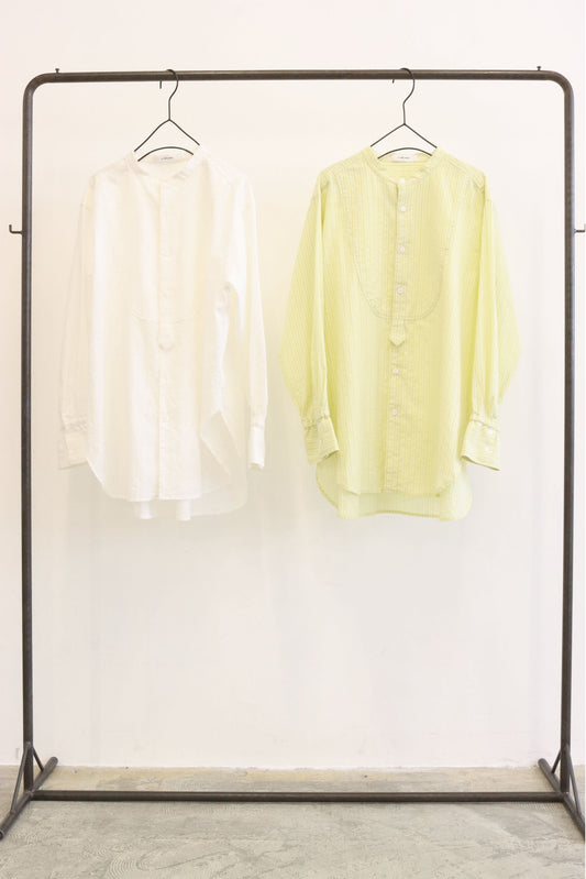 【LE MELANGE| '27 Spring Collection】STRIPE DOBBYカラーシャツ 8713204／２月中旬から３月上旬発送予定