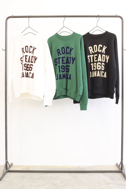 【LE MELANGE| '27 Spring Collection】10oz 30/7 FRENCH TERRY フロッキープリントトレーナー 8711002／１月下旬から２月中旬発送予定