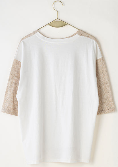 【Lallia Mu】 ファブリックプリントTシャツ 2711538／3月上旬～3月中旬発送予定