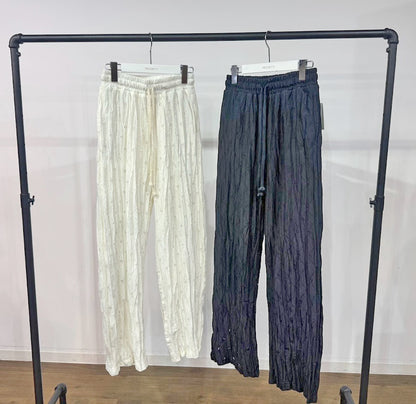 【PRIORITY | Pre-Order '27 Spring Collection】クリンクルレースパンツ P71006JT／1月中旬より発送予定
