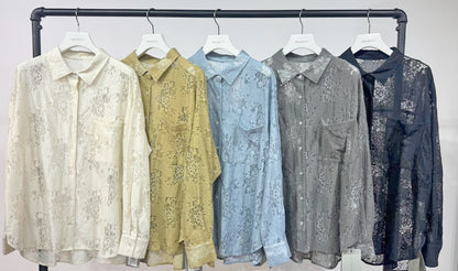 【PRIORITY | Pre-Order '27 Spring Collection】レースシャツ P71008JT／1月末より発送予定