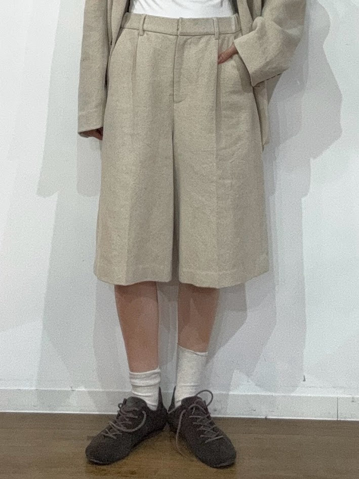 【PRIORITY | Pre-Order '27 Spring Collection】リネンハーフパンツ P71057HW／1月末より発送予定