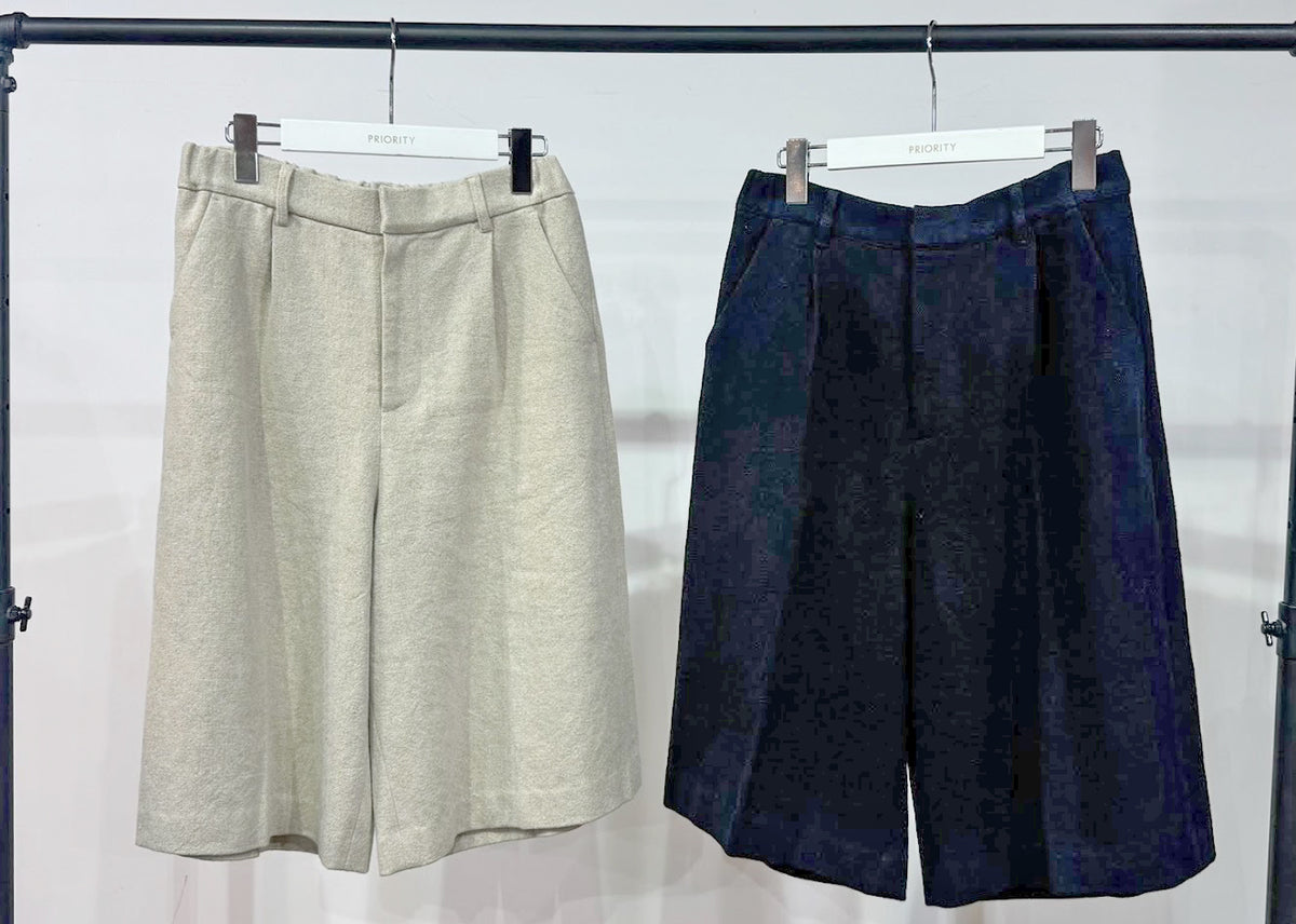 【PRIORITY | Pre-Order '27 Spring Collection】リネンハーフパンツ P71057HW／1月末より発送予定