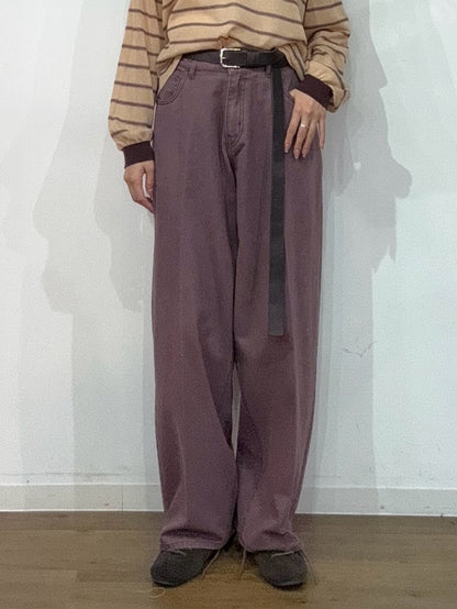 【PRIORITY | Pre-Order '27 Spring Collection】バレルレッグカラーパンツ P71073KR／1月末より発送予定