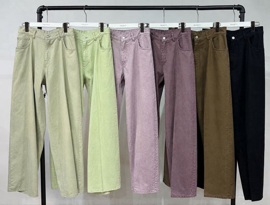 【PRIORITY | Pre-Order '27 Spring Collection】バレルレッグカラーパンツ P71073KR／1月末より発送予定