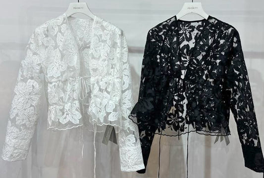 【PRIORITY | Pre-Order '27 Spring Collection】ケミカルレースカーデ P71081KR／1月末より発送予定