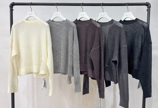 【PRIORITY | Pre-Order '27 Spring Collection】シアーサーマルニットPO P71086KR／2月末より発送予定