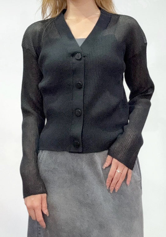 【PRIORITY | '27 Spring Collection】 シアーリブカーデ P71089KR／２月下旬から３月下旬発送予定