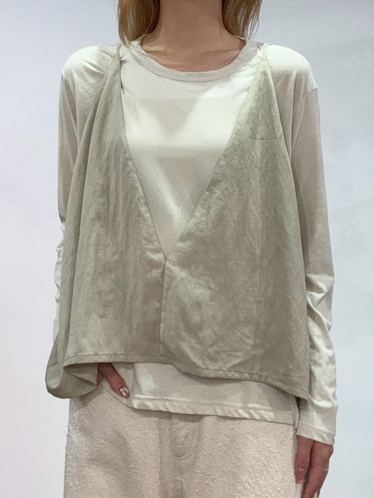 【PRIORITY | '27 Spring Collection】 ビスチェTシャツ P71111BF／２月上旬から３月上旬発送予定